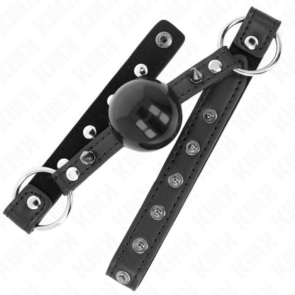 KINK BALL 4 CM GAG WITH TIP RIVET AND SNAP LOCK 65 x 2 CM