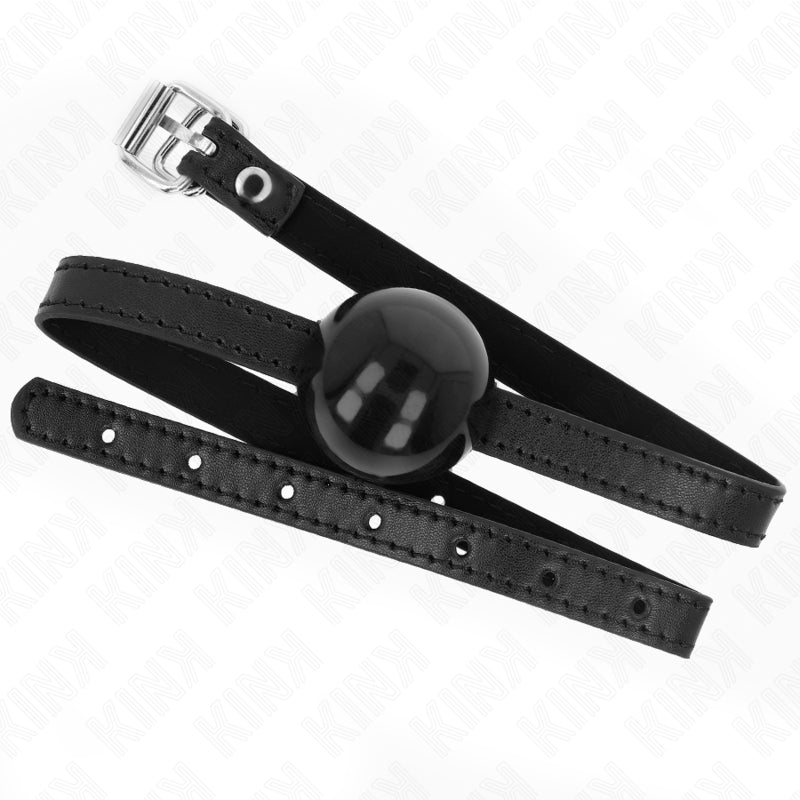 KINK BLACK SINGLE SOLID BALL 4 CM GAG 65 x 15 CM