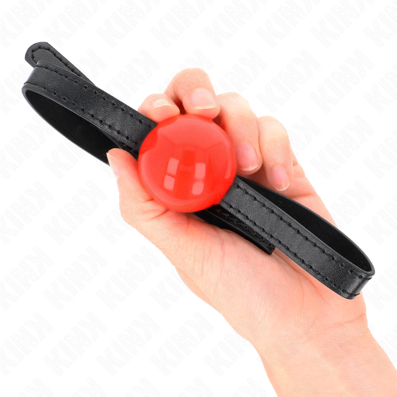 KINK RED SINGLE SOLID BALL 4 CM GAG 65 x 15 CM