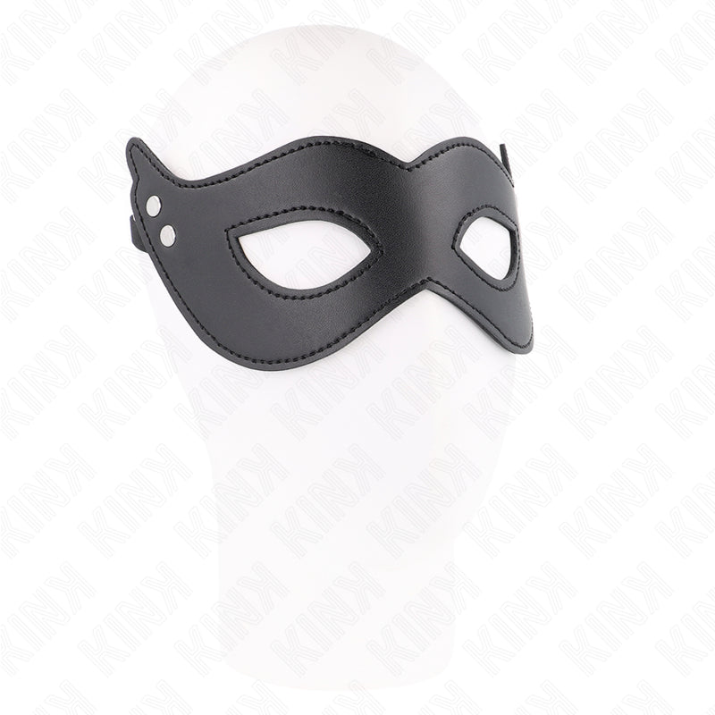 KINK LEATHERETTE MASK WITH RIVETS MODEL 1 26 x 8 CM