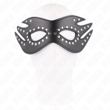 KINK LEATHERETTE MASK WITH RIVETS MODEL 3 26 x 95 CM