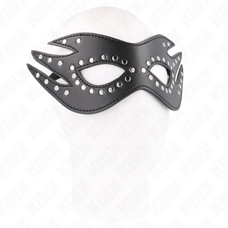 KINK LEATHERETTE MASK WITH RIVETS MODEL 3 26 x 95 CM