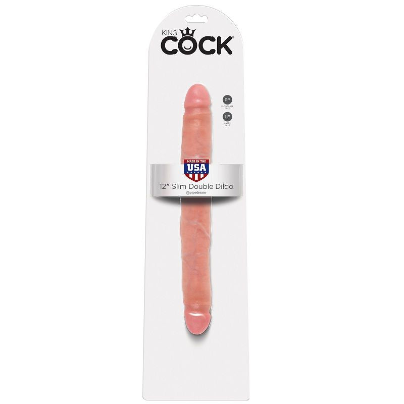 KING COCK SLIM DOUBLE DILDO 30 CM