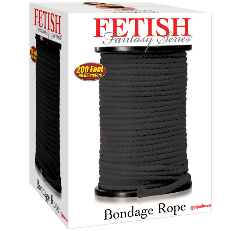 FETISH FANTASY SERIES SERIES BONDAGE ROPE BLACK 6096 METERS