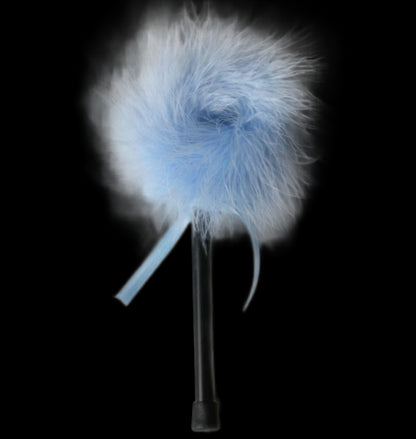 SECRETPLAY LIGHT BLUE MARABOU DUSTER