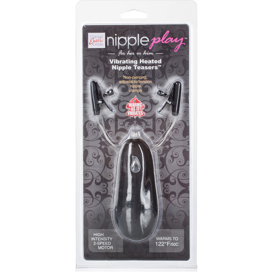 CALEXOTICS VIBR HEATED NIPPLE TEASERS BLACK