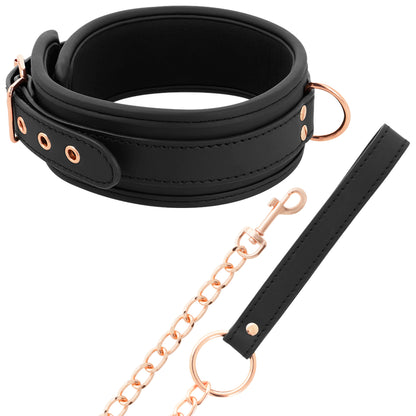 COQUETTE CHIC DESIRE FANTASY VEGAN LEATHER COLLAR WITH NEOPRENE LINING