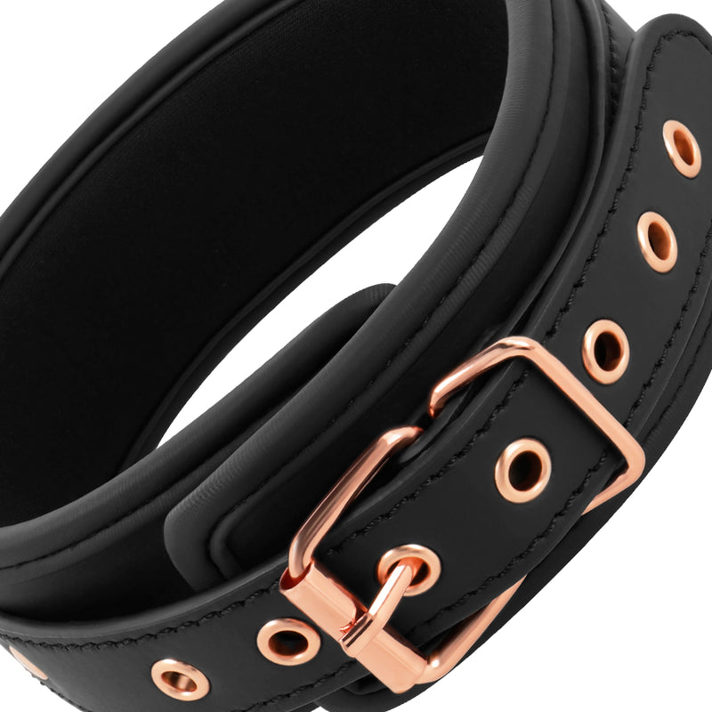 COQUETTE CHIC DESIRE FANTASY VEGAN LEATHER COLLAR WITH NEOPRENE LINING