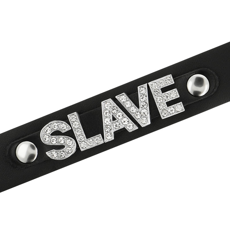 COQUETTE CHIC DESIRE SLAVE VEGAN LEATHER CHOKER