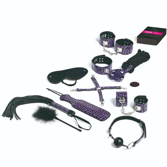 TEASE PLEASE SET 13 LILAC BONDAGE ACCESSORIES