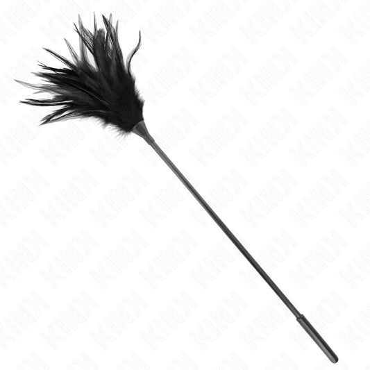 KINK MULTIPLE BLACK TICKLE FEATHERS 45 CM