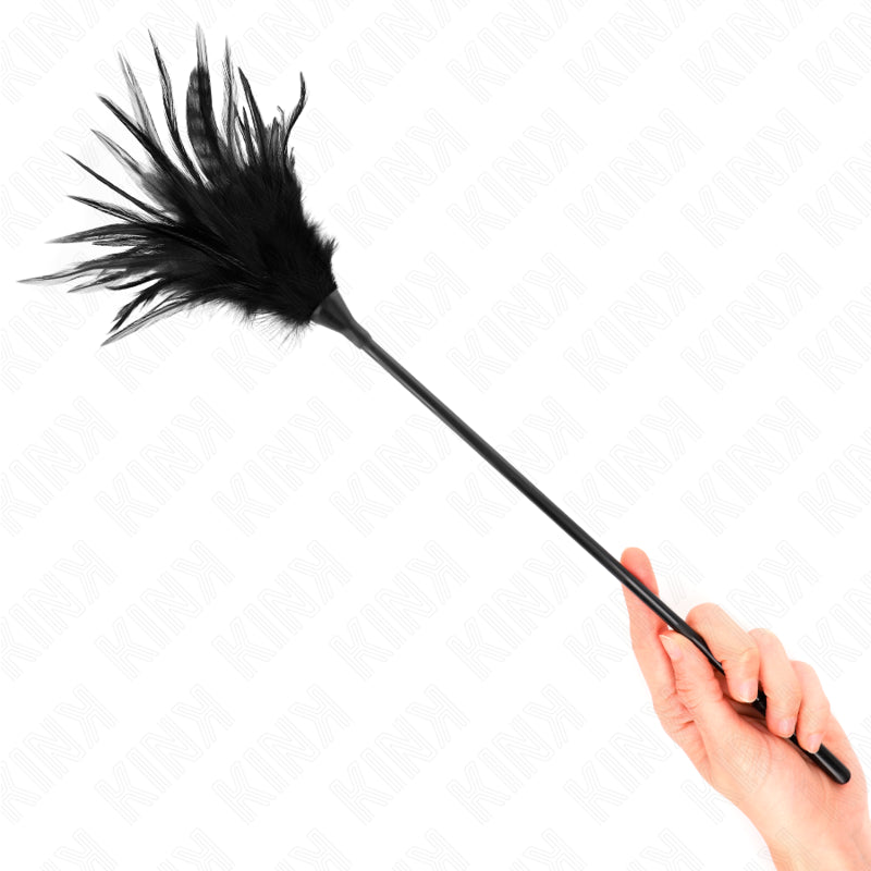 KINK MULTIPLE BLACK TICKLE FEATHERS 45 CM