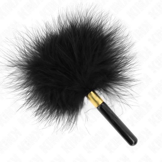 KINK BLACK GOLD METAL TICKLE FEATHERS 18 CM