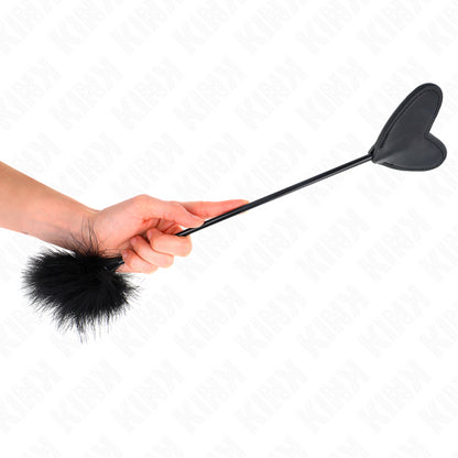 KINK TICKLE FEATHERS WITH HEART PADDLE 31 CM