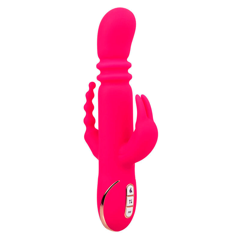 CALEXOTICS JACK FANTASY TRIPLE HEATED VIBRATOR RABBIT PINK