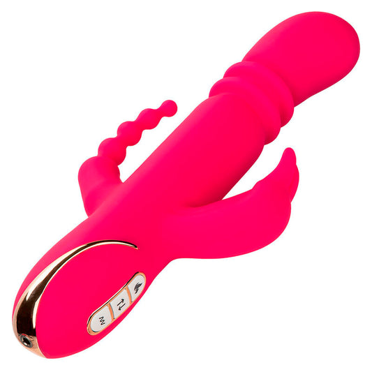 CALEXOTICS JACK FANTASY TRIPLE HEATED VIBRATOR RABBIT PINK