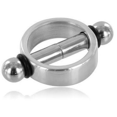 METAL HARD MAGNETIC NIPPLE Clamps PAIR