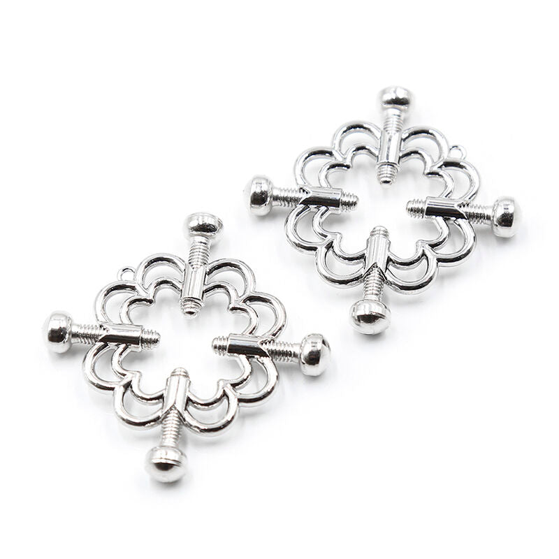 OHMAMA FETISH METALLIC FLOWER CLIPS