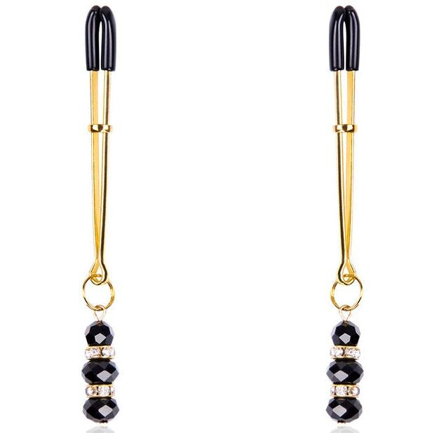 OHMAMA FETISH NIPPLE CLAMPS WITH JEWEL PENDANT