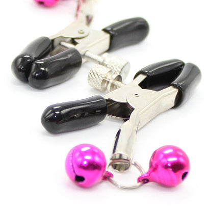 OHMAMA FETISH NIPPLE CLAMPS WITH PINK BELL