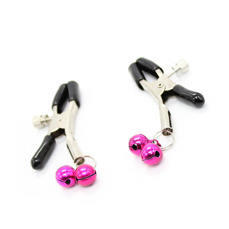 OHMAMA FETISH NIPPLE CLAMPS WITH PINK BELL