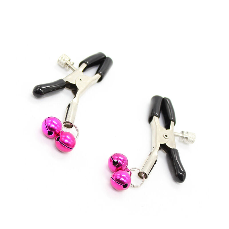 OHMAMA FETISH NIPPLE CLAMPS WITH PINK BELL