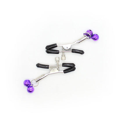 OHMAMA FETISH NIPPLE Clamps WITH LILAC BELL