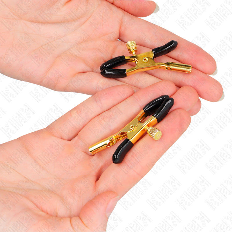 KINK GOLD NIPPLE CLAMPS 6 CM