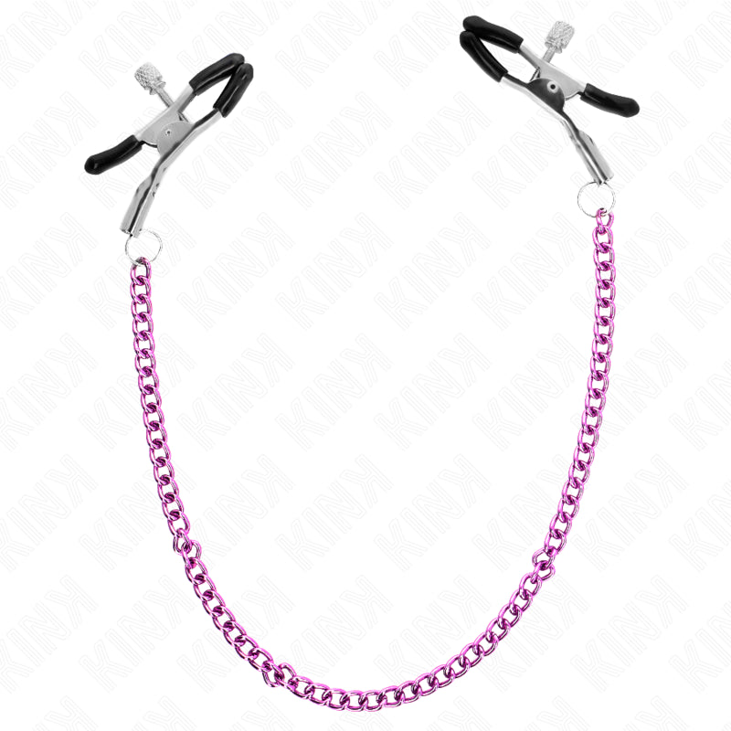 KINK CHAIN NIPPLE CLAMPS PURPLE 30 CM