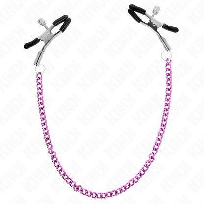 KINK CHAIN NIPPLE CLAMPS PURPLE 30 CM