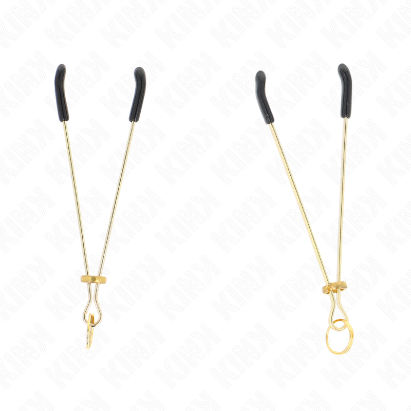 KINK THIN NIPPLE CLAMPS GOLD 7 CM