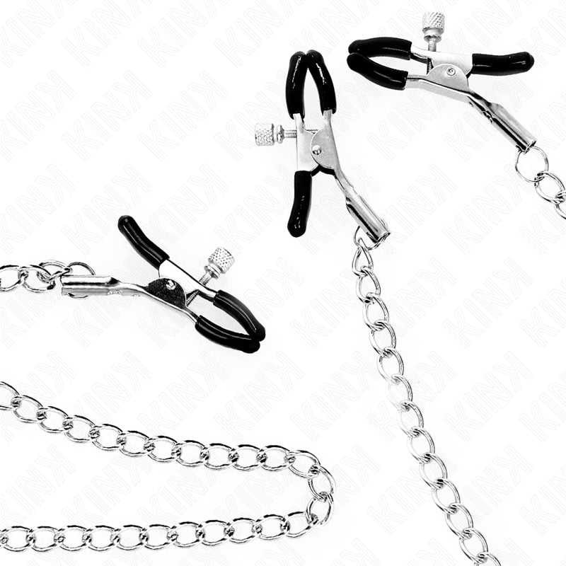 KINK TRIPLE NIPPLE AND CLIT CLAMPS WITH CHAIN MODEL 0