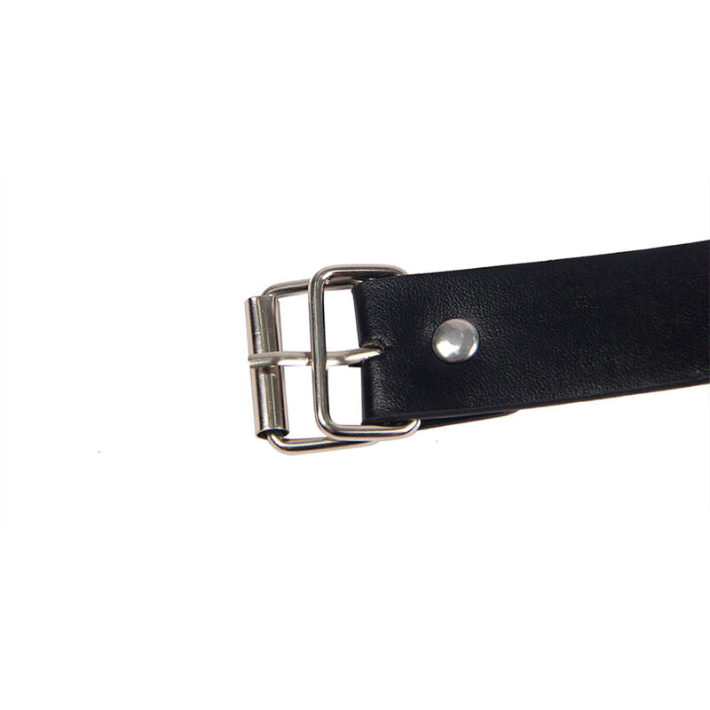 SUBBLIME 953720 BONDAGE LEATHER STRAP BREAST CLAMPS BLACK ONE SIZE