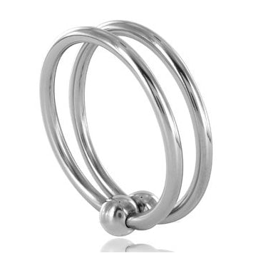 METAL HARD DOUBLE GLANS RING 28MM