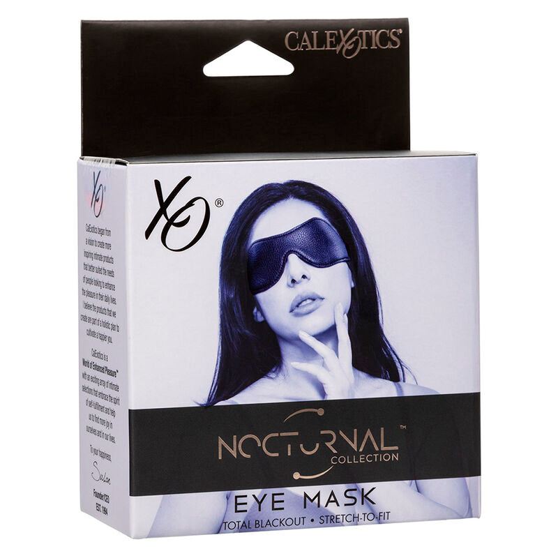 CALEXOTICS NOCTURNAL EYE MASK PVC LEATHER BLACK