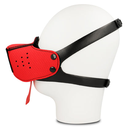 OHMAMA FETISH DOG MUZZLE RED