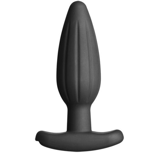 ELECTRASTIM SILICONE BLACK ROCKER BUTT PLUG MEDIUM