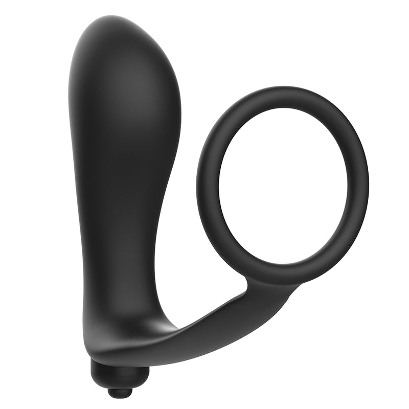 ADDICTED TOYS VIBRATORY ANAL PLUG WITH PENIS RING