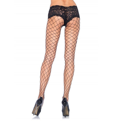 LEG AVENUE NET PANTS WITH LACE SHORTS