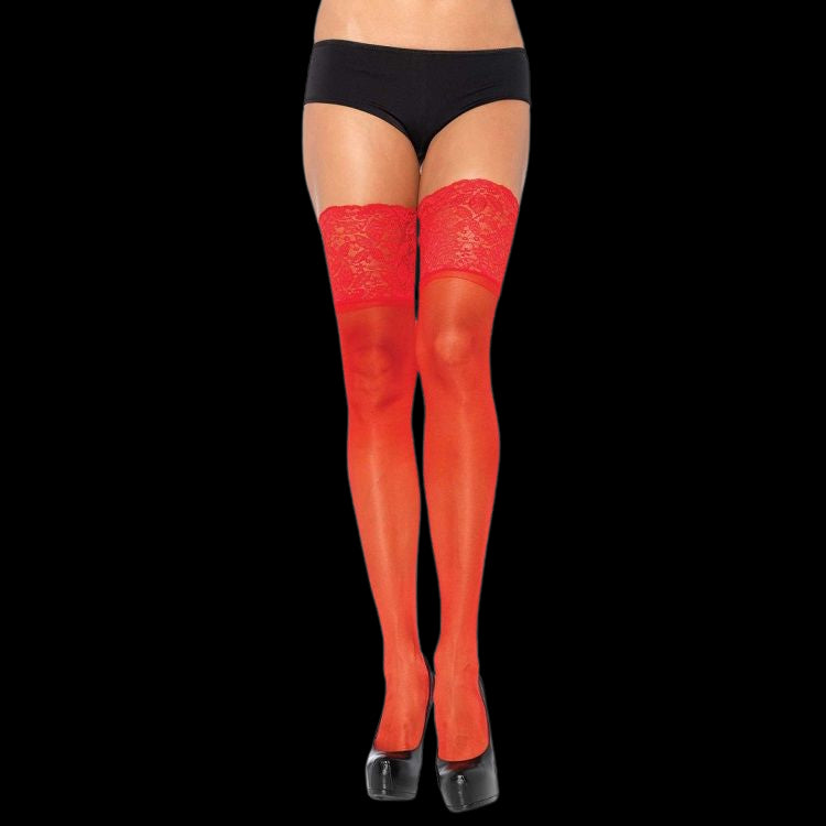 LEG AVENUE STAY UPS SHEER THIGH UP ONE SIZE