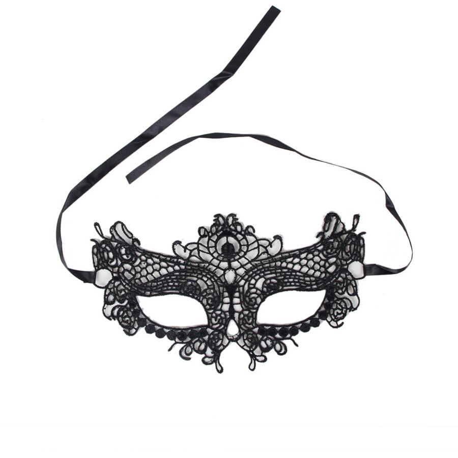 QUEEN LINGERIE LACE MASK ONE SIZE