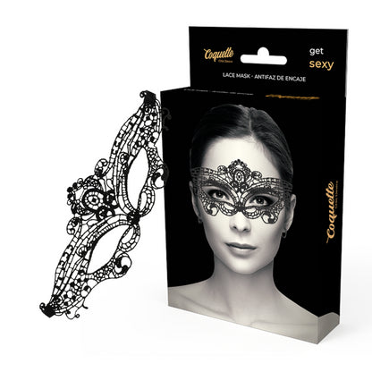 COQUETTE CHIC DESIRE LACE MASK BLACK