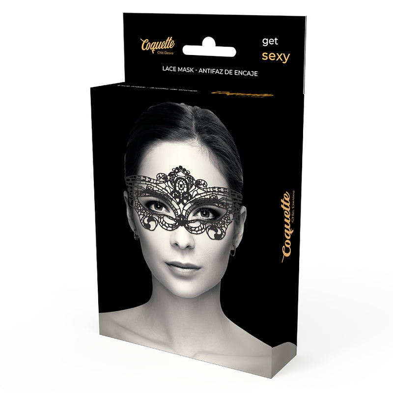 COQUETTE CHIC DESIRE LACE MASK BLACK