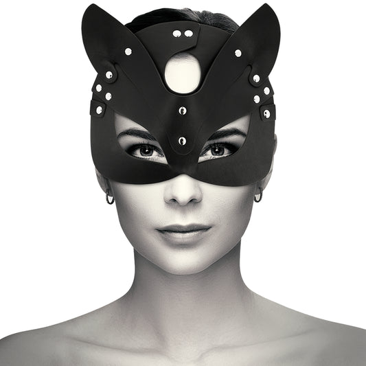 COQUETTE CHIC DESIRE VEGAN LEATHER MASK WITH BUNNY EARS