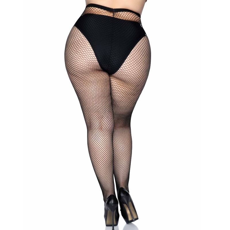 LEG AVENUE FISHNET PANTYHOSE PLUS SIZE