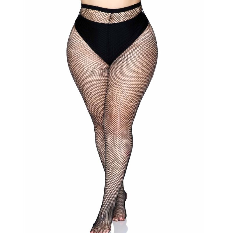 LEG AVENUE BACKSEAM PANTYHOSE BLACK PLUS SIZE