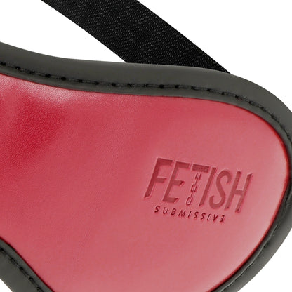 FETISH SUBMISSIVE DARK ROOM VEGAN LEATHER MASK WITH NEOPRENE LINING