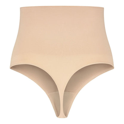 BYE BRA THONG STYLE SEAMLESS GIRDLE BEIGE SIZE S