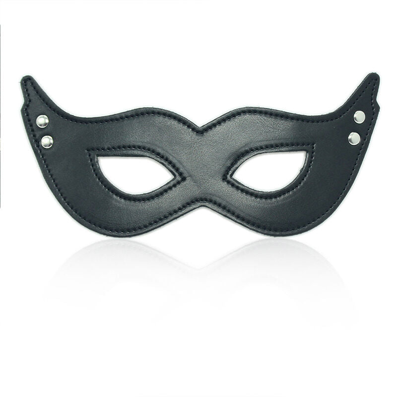 OHMAMA FETISH PU MASK WITH CLAMPS