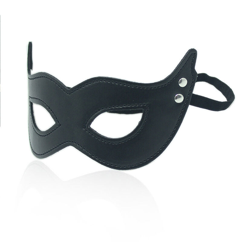 OHMAMA FETISH PU MASK WITH CLAMPS